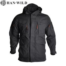 Chaquetas al aire libre Sudaderas con capucha HAN WILD M65 Army Fans Combat Men Clothing Hunting Windbreaker Military Windproof Flight Pilot Coat Hood 220920