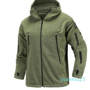 Vestes d'extérieur Sweats à capuche chasse randonnée militaire hiver polaire thermique veste tactique sports de plein air manteau à capuche militaire armée de plein air