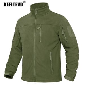 Outdoorjassen Hoodies KEFITEVD Heren Winter Tactisch Fleecejack Outdoor Combat Thermisch Warm Wandelen Campingjas Jas Jachtkleding Windjack 231120