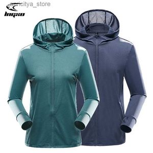 Vestes extérieures Hoodies lngxo randonnée été veste hommes femmes camping trekking pêche des vêtements de protection du soleil