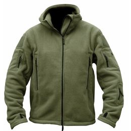 Outdoorjassen Hoodies Heren US Militaire Herfst Thermische Fleece Tactische Jas Buiten Sport Kapmantel Militar Softshell Wandelen Leger 230926