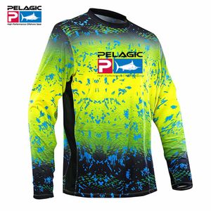 Outdoor Jackets Hoodies Pelagisch vissen shirt man lange mouw visserijpak UV Protection Angler kleding zomer UPF 50 snel droge jersey camisa de pesca 230208