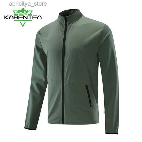 Chaquetas al aire libre chaqueta para correr hombres jogging gimnasio rápido seco seco deportivo abrigo pescado senderismo