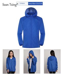 Vestes d'extérieur Hoodies Sean Tsing Anti UV Camping Veste De Pluie Hommes Femmes Imperméable Protection Solaire Manteaux Pêche Chasse Séchage Rapide Portable Coupe-Vent 230320