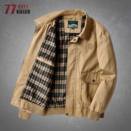 Outdoor-Jacken Hoodies Frühling Herbst Herren Militär Bomberjacke Outdoor Pendeln Business Casual Lose Einfarbig Taktische Mäntel Männlich Chaqueta Hombre 0104