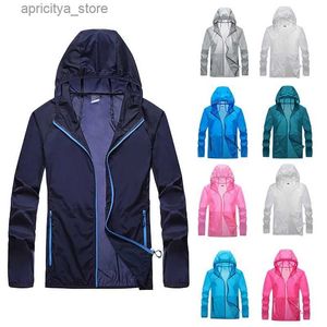 Vestes extérieures Sweettons Summer Souffable Cycling Jersey Windbreaker Men Femmes Camping Vêtements de randonnée Fishing Hunting UV Veste UV extérieure Jacke L48