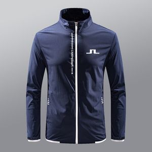 Chaquetas al aire libre Sudaderas con capucha Verano J Lindeberg Chaqueta de golf Hombres Deportes al aire libre Traje de golf Rompevientos Chaqueta ligera y transpirable con cremallera 230817