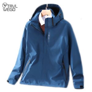 Vestes d'extérieur Hoodies TRVLWEGO Lovers Automne Veste Camping Randonnée Trekking Coupe-Vent Imperméable Capuche Printemps Sports Voyage Escalade Manteaux 230821