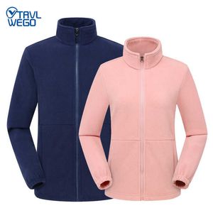 Vestes d'extérieur Hoodies TRVLWEGO Hommes Femmes Vestes Randonnée Marche Trekking Full Zip Polaire Chaud Hiver Rose Extérieur Revers Sport Camping Ski Manteau 0104