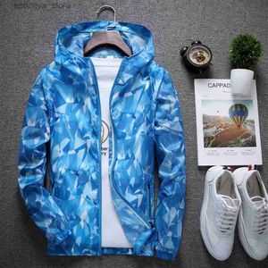 Outdoor Jackets Hoodies unisex jas zonnebrandcrème huidkleding camouflage wandeljassen winddichte zonbescherming uv buiten sport regen jassen l48