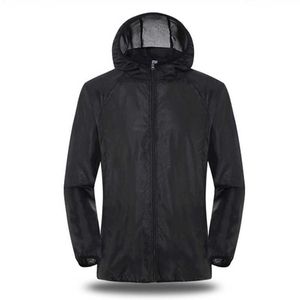 Outdoor Jackets Hoodies unisex buiten zonbeveiliging jassen lichtgewicht ademende vrouwen windjager vaste kleur snel drogende waterdichte waterdichte visjas 0104