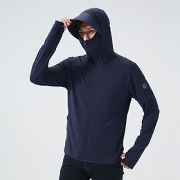 Vestes d'extérieur Hoodies UPF50 Sweat à capuche à manches longues Vêtements de sport Été Hommes Femmes Soleil Protection UV Vêtements à séchage rapide Veste à capuche Sweat-shirt fin 230821