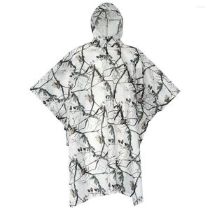 Vestes d'extérieur hommes femmes imperméable vêtements de pluie multifonction imperméable Poncho imperméable pour Camping randonnée alpinisme tissu