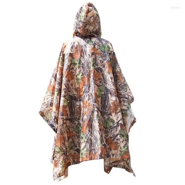 Vestes d'extérieur multifonction camouflage imperméable camping randonnée tapis de tente manteau imperméable à capuche sac à dos imperméable vêtements de pluie