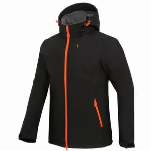 Outdoorjassen Windstopper Softshell-jas voor heren Waterdicht Wandelen Dikke winterjassen Camping Ski 8001