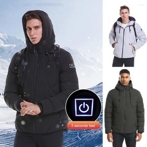 Outdoorjassen Winter USB Opladen Verwarming Katoenen jas Elektrisch Intelligente kleding voor middelbare leeftijd en ouderen