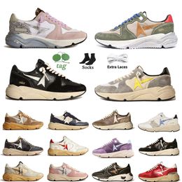 Outdoor Jogging Running Sole casual Designer schoenen Dames Heren Golden Gooseices Echt leer Suede Zwart Wit Zilver Glitter Platform Sneakers Trainers 35-46