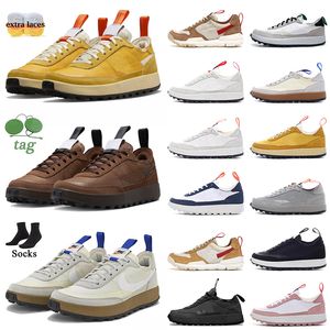 Top Fashion Tom Sachs x Craft Shoe Hombres Mujeres Propósito general Zapatos casuales Hueso claro Azufre oscuro Día de San Valentín Sachs Studio Zapatillas de deporte para hombre Zapatillas de deporte al aire libre