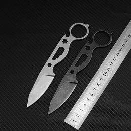 Cuchillo multifunción EDC para exteriores, para acampar, senderismo, combate táctico, caza, cuchillo de hoja fija, 1 Uds., cuchillo de utilidad, cuchillos rectos
