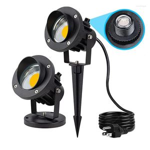 Buitenlandschap Spotlights 120V waterdichte schemering tot zonsopgang 3000K LED met Pocell Sensor Yard Flag Tour