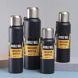 Bouteille Thermos de grande capacité pour l'extérieur, flacon sous vide Portable, gobelet isolé en acier inoxydable, boissons au thé et à l'eau froide 240130