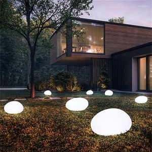 La pelouse extérieure allume la lampe de jardin de pierres créatives modernes LED IP65 imperméable décorative pour la maison
