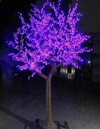 LED extérieure artificielle fleur de cerisier arbre lumière arbre de Noël lampe 2304 pièces LED 98ft30M hauteur 110VAC220VAC anti-pluie Drop5209488