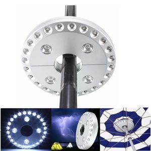 Buiten LED Camping Tent Light Parasol Cordeloze paraplu poolbatterij bediend voor strandtuin Patio lamp draagbare lantaarns