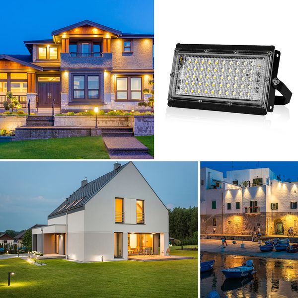 Lumière inondable à LED extérieure 50w 100W 150W 220V FOCO LED extérieur Rflector imperméable projecteur de projecteur pour la maison de terrasse de jardin