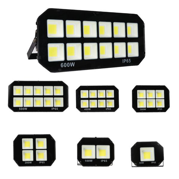 LED de LED al aire libre 800W 600W 500W 400W 300W IP66 IMPRESIONAL EXTERIUR LUCES DE INDER DE INUDER DE COB