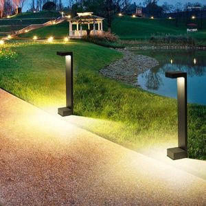 Outdoor LED Tuin Gazon Verlichting Aluminium Pathway Lampen 10 W Landschap Staande Pijler Licht Voor Yard AC85-265V