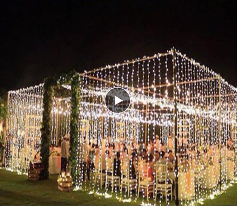 LED-Eiszapfen-Lichterkette für den Außenbereich, Weihnachtsdekoration für Garten, Heimdekoration, Hochzeitsvorhang, Straßenlaterne, 6 x 3/3 x 3/3 x 1 m