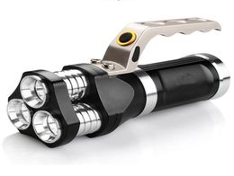 Projecteur LED extérieur lampe de poche USB Rechargeable 3LED lampe de poche tactique projecteur Camping chasse lumière avec chargeur de batterie2453947