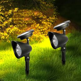 Spot solaire LED extérieur Lumières de jardin décoration paysage décoration IP65 imperméable pour pelouse courtise arbre de cheminement séparément lampe