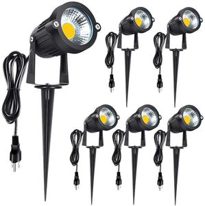 Lumières extérieures 5W LED paysage projecteurs appliques murales réglable sécurité décoration éclairage pour cour jardin passerelle porche piscine allée