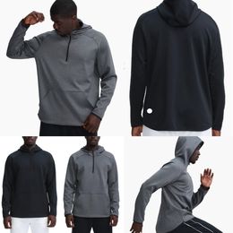 Outdoor Mannen Hoodies Lu-372 Trui Sport Lange Mouw Yoga Wrokout Outfit Heren Losse Jassen Training Fiess Kleding s