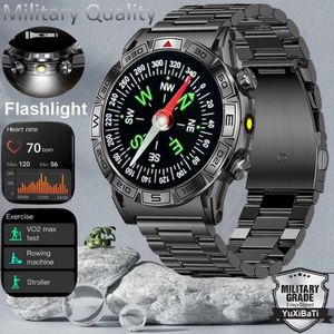 Mélange militaire en plein air Men de montre 466 * 466 HD IP68 3ATM Sport Fitness Tracker Sport Sport 24H Moniteur de santé Smartwatch Men 450mAh