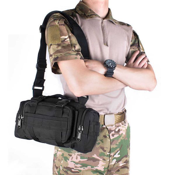 En plein air Militaire Tactique Sac Armée Voyage Molle Épaule Sac À Dos Étanche Oxford Camping Escalade Randonnée Camo Taille Sacs Q0721