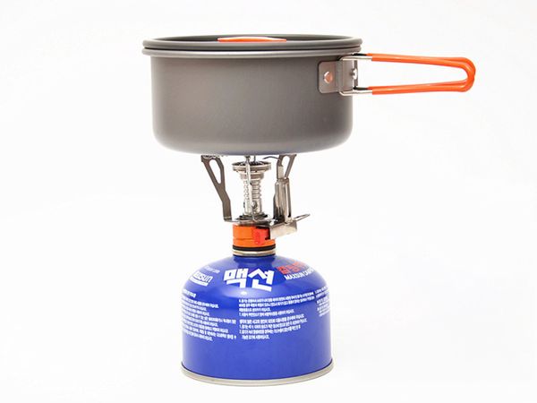 Mini cuisinière à gaz extérieure Portable pliant équipement de randonnée voyage pique-nique cuisinière 3000W Lgniter ultraléger Camping brûleurs EDC outil 2024