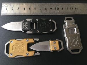 Outdoor Mini JL-10 Überleben EDC Werkzeug Selbstverteidigung Halskette Messer Transformers Schlüsselbund Taschenmesser