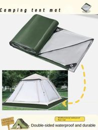 Extérieur à l'épreuve d'humidité Camping Mate fournit des produits de pique-nique épaisses sous la tente étanche du tapis de sol en tissu de sol portable 240418