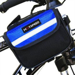 Outdoor Mountain Road Bike Bag Bicycle Voorbuis Tas Cycling Telefoon Touchscreen Pak Panner Bike Bags