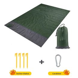 Outdoor Pads 200x210 Waterdichte Pocket Stranddeken Opvouwbare Camping Mat Matras Draagbare Lichtgewicht Picknick Zand 231027