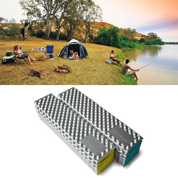 Coussinets d'extérieur en feuille d'aluminium, résistant à l'humidité, pour tente, matelas de couchage, Portable, étanche, en mousse, pour Camping, pique-nique, neige intérieure