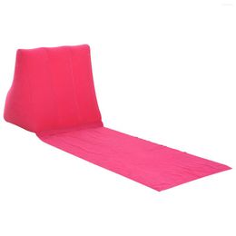 Buitenblokken Rond kussen Wedge Vorm opblaasbaar strandmat Gemakkelijk schone ligstoelkussen PVC Flocking Backlest draagbare zachte vouwbaar