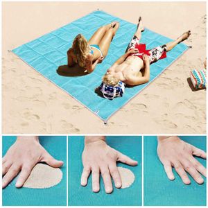 Tapis d'extérieur tapis de plage fournitures de plage fuite de sable tapis de pique-nique de voyage en plein air produits de loisirs J230324