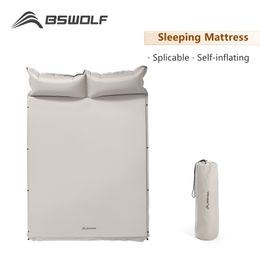 Coussins extérieurs BSWolf matelas gonflable tente tapis de Camping matelas auto-gonflant épissé épais 230307