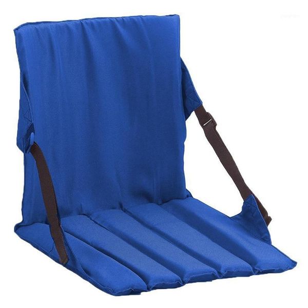 Coussins extérieurs Camping chaise pliante Portable avec coussin arrière sac en maille coussin de siège étanche à l'humidité de plage