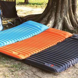 Almohadillas al aire libre Colchón de aire inflable Colchoneta de camping Inflación de pies Automático Plegable Manta de picnic Cojín Cama para dormir