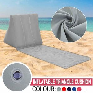 Outdoor Pads Opblaasbare Strand Lounger Opvouwbare Zachte Mat Festival Camping Leisure Back Pillow Kussen Stoel Plaats